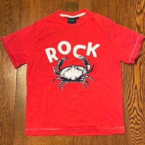 Mini Boden Rock Crab T-Shirt Size 9-10y